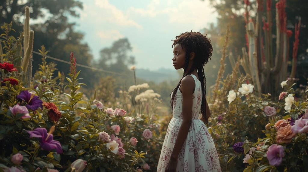 Améthyste dans son jardin d'Éden