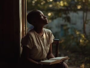 Améthyste qui médite le livre des cantiques